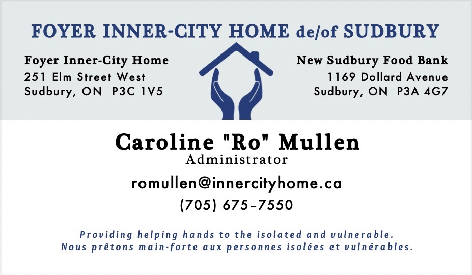 Sample business card from Inner-City Home.