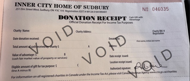 Inner-City Home receipt before the redesign.